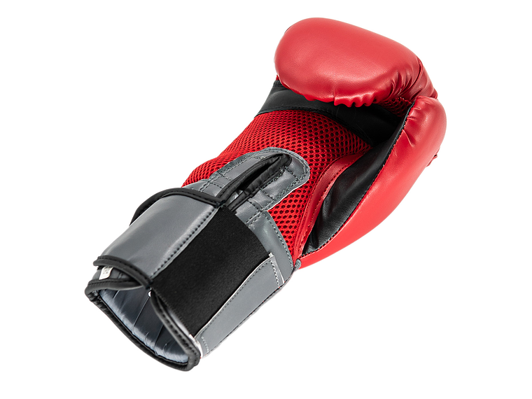 Guante De Box PU Impact Muuk Rojo-Gris 7