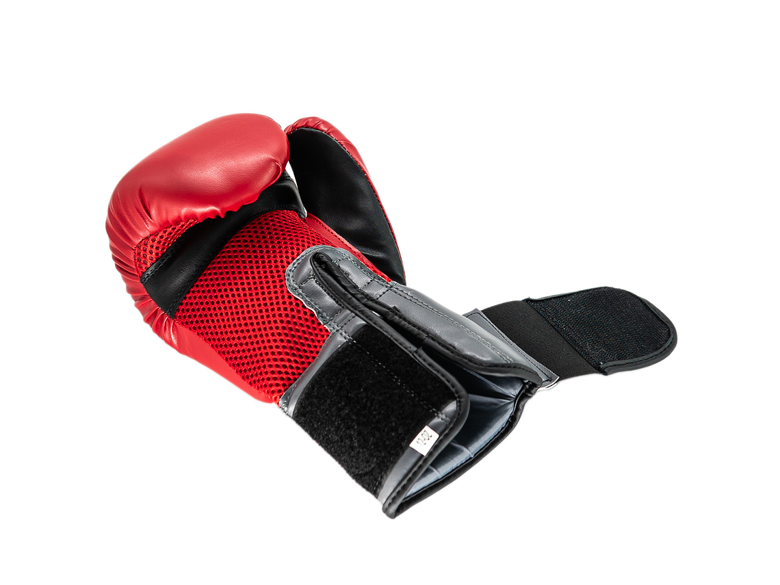 Guante De Box PU Impact Muuk Rojo-Gris 8