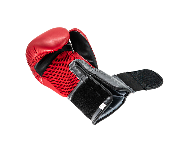 Guante De Box PU Impact Muuk Rojo-Gris 8