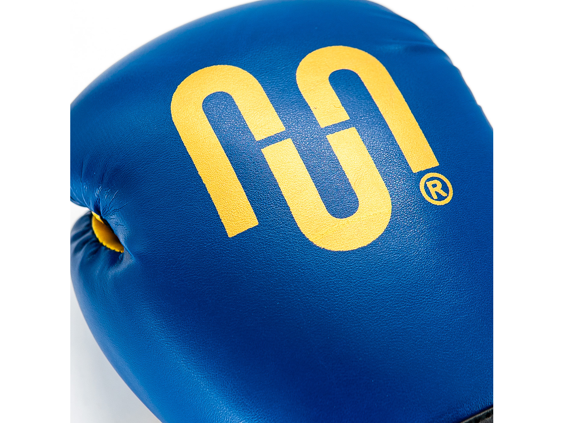 Guante De Box PU Impact Muuk Negro-Azul 3