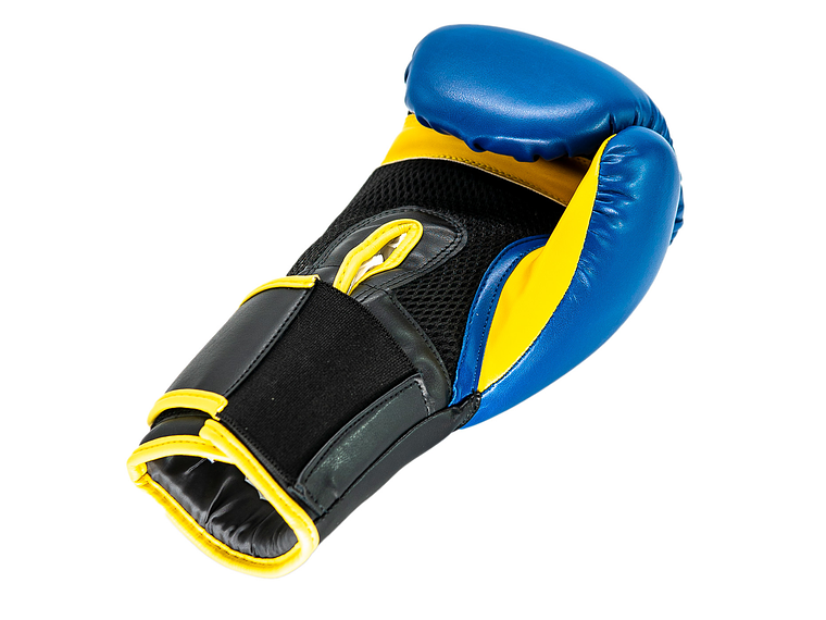 Guante De Box PU Impact Muuk Negro-Azul 6