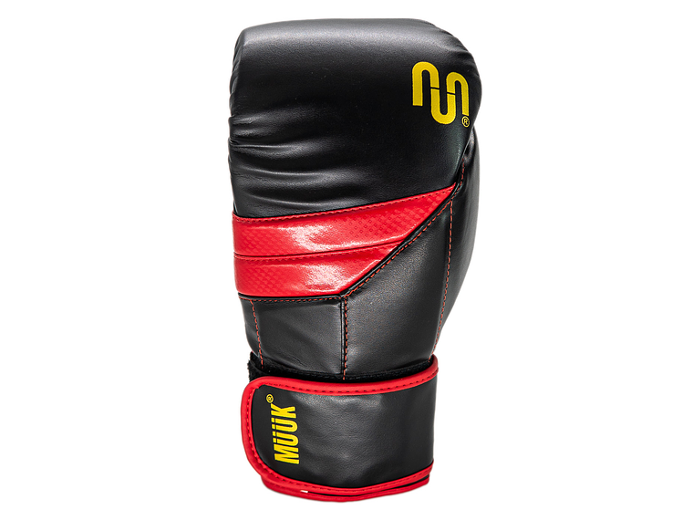 Guante De Box Muuk PU K.O. Negro-Rojo 2