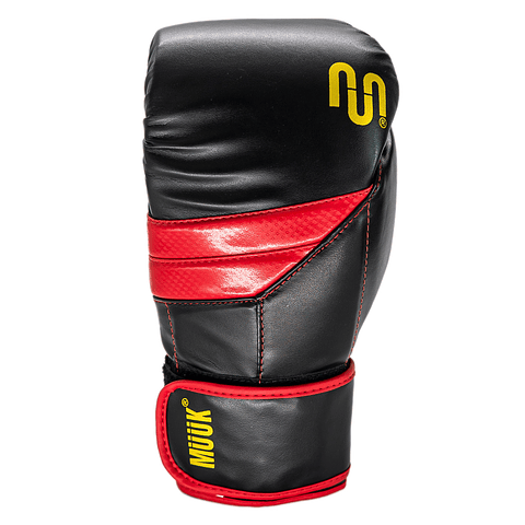 Guante De Box Muuk PU K.O. Negro-Rojo