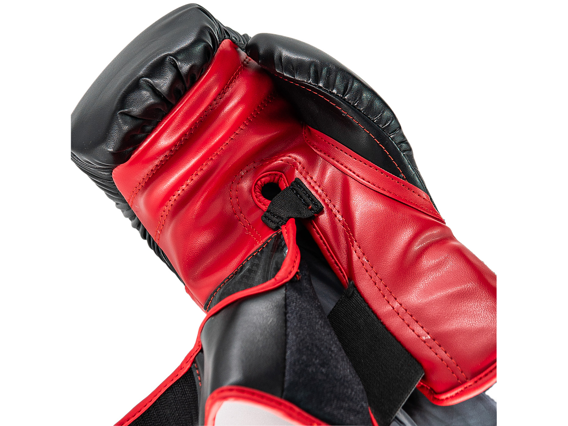 Guante De Box Muuk PU K.O. Negro-Rojo 12