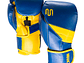 Guante De Box Muuk PU K.O. Azul-Amarillo - Miniatura 1