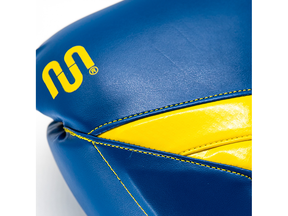 Guante De Box Muuk PU K.O. Azul-Amarillo 4