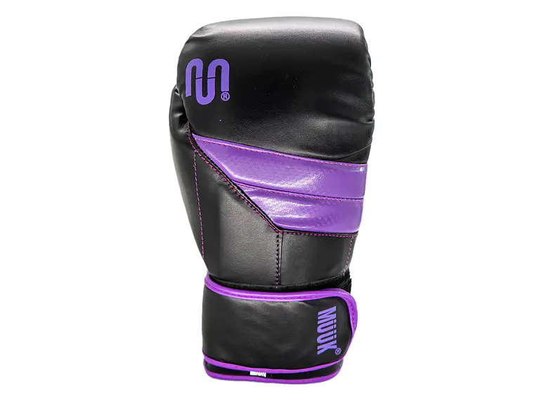 Guante De Box Muuk PU K.O. Negro-Púrpura 4