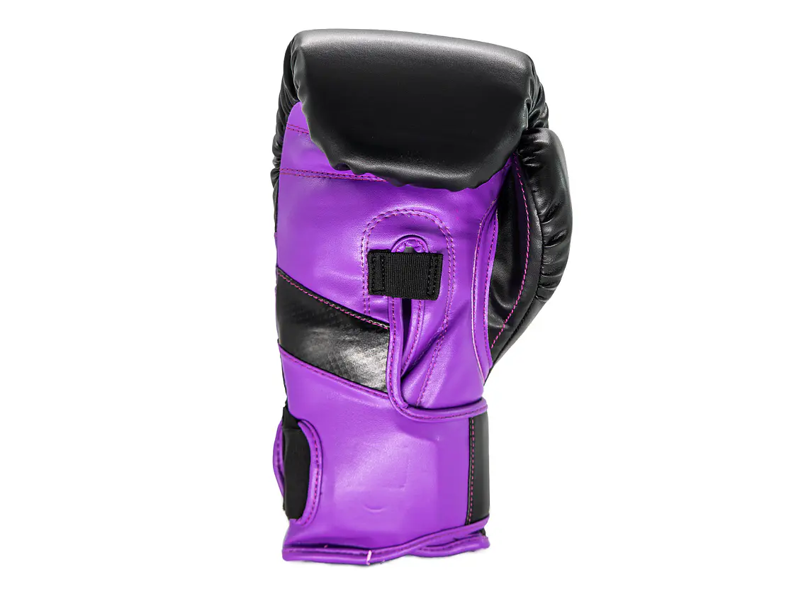 Guante De Box Muuk PU K.O. Negro-Púrpura 10