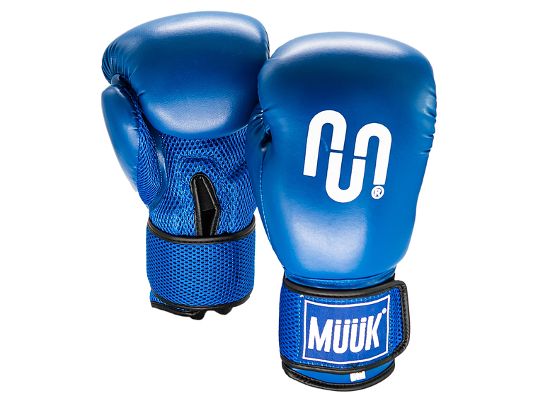 Guante De Box Muuk Cuero Azul 1