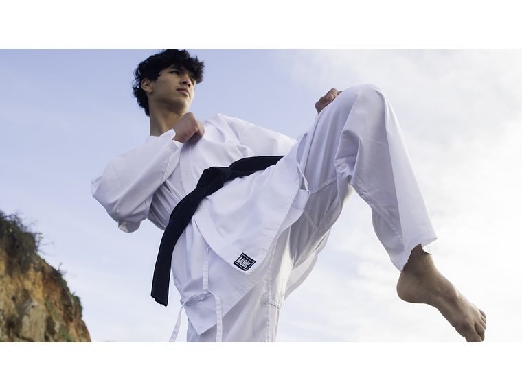 Traje De Karate Muuk Negro 4