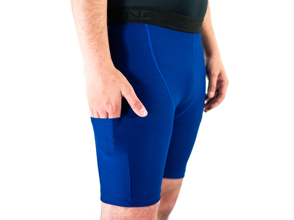 Calza Corta Penalty Skin 183 C/Bolsillo Azul Rey  3