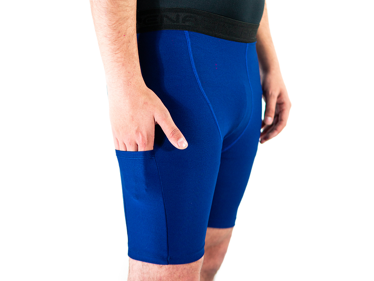 Calza Corta Penalty Skin 183 C/Bolsillo Azul Rey  3