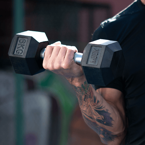 Mancuerna Hexagonal Muuk Goma 12,5 Kg