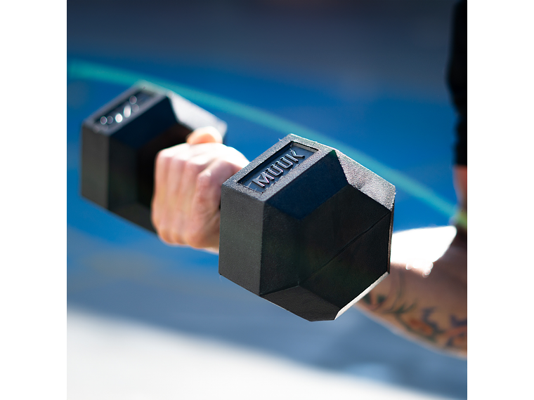 Mancuerna Hexagonal Muuk Goma 12,5 Kg 6