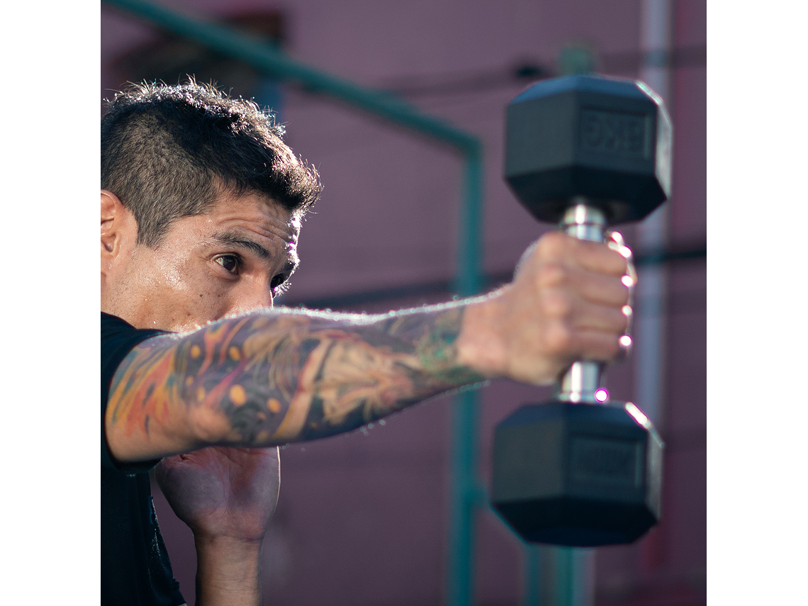 Mancuerna Hexagonal Muuk Goma 5 Kg 5