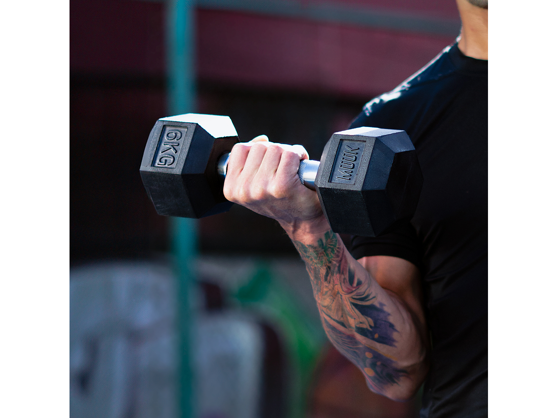 Mancuerna Hexagonal Muuk Goma 12Kg 3