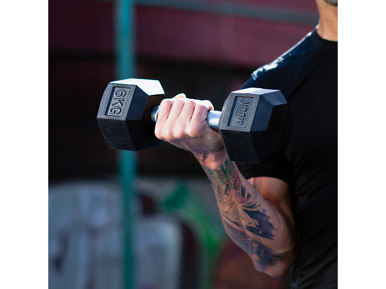 Mancuerna Hexagonal Muuk Goma 6Kg 3