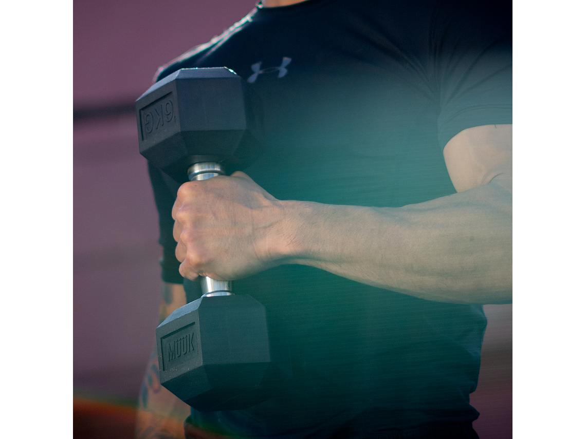 Mancuerna Hexagonal Muuk Goma 6Kg 5