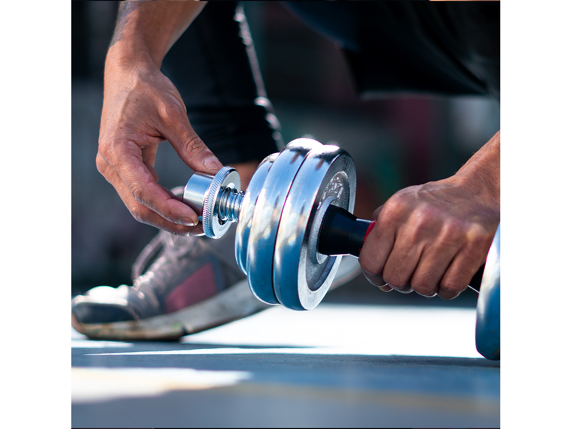 Set De Mancuernas Con Extensor 15 Kg Flott 4