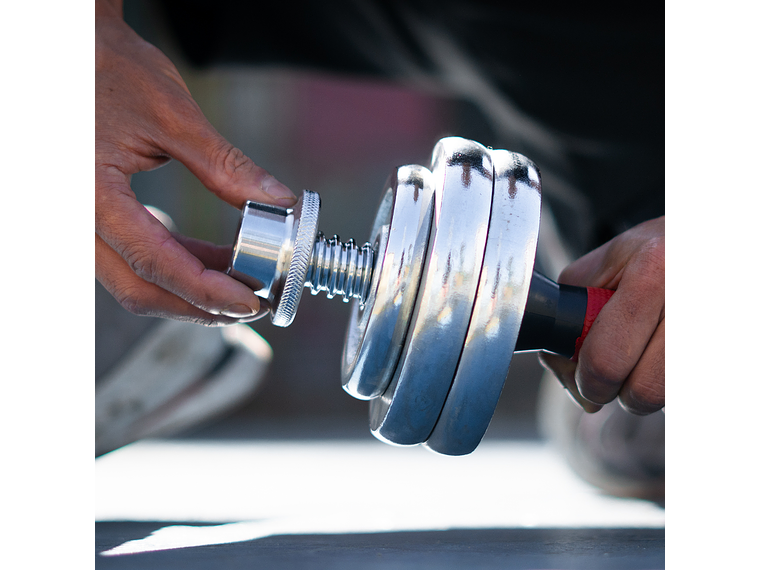 Set De Mancuernas Con Extensor 15 Kg Flott 9