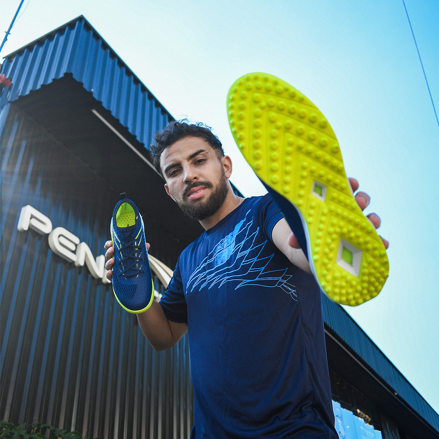 Zapatos de Futbolito Penalty Se7e Pro Ecoknit Y-2 Azul 6