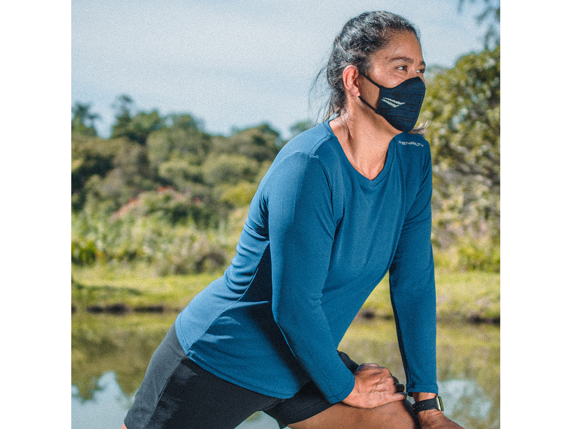 Mascarilla deportiva Penalty Block Traino Azul Rey 3