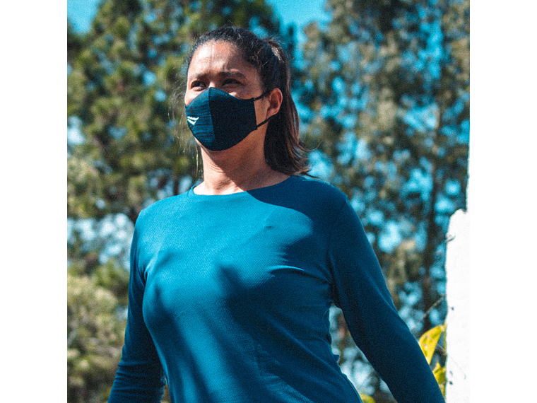 Mascarilla Deportiva Penalty Block Traino Negro Azul 6