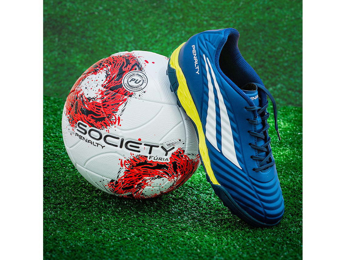 Zapato de Futsal Penalty Brasil 70 Neo Azul/Amarillo 4