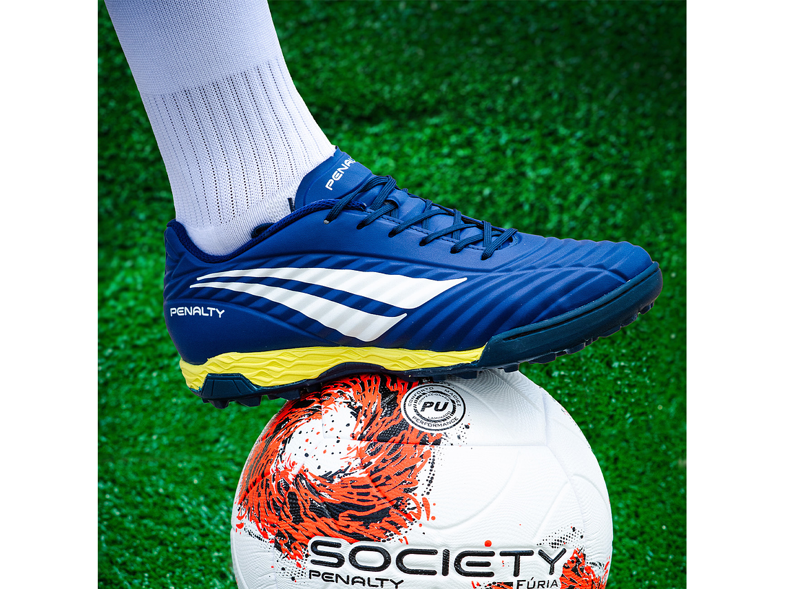 Zapato de Futsal Penalty Brasil 70 Neo Azul/Amarillo 5