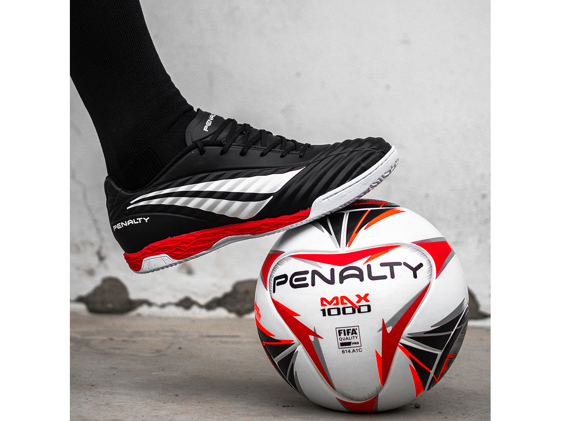 Zapato de Futbolito Penalty Brasil 70 Neo Negro/Rojo 5