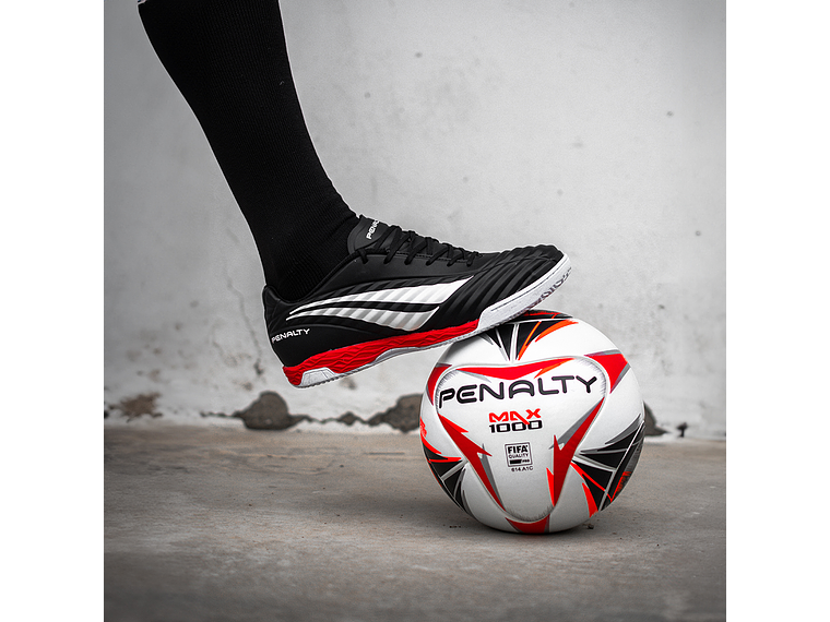 Zapato de Futsal Penalty Brasil 70 Neo Negro/Rojo 5