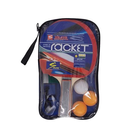 Set de Ping Pong Paletas + Pelotas + Red Welstar