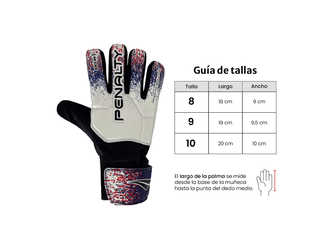 Guantes de Arquero Penalty Delta 1 XXIII Blanco 3