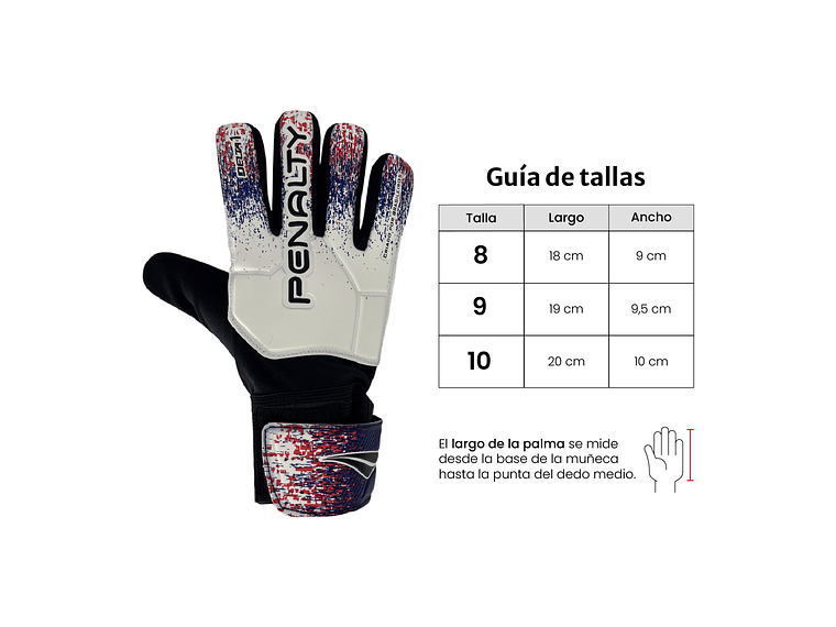 Guantes de Arquero Penalty Delta 1 XXIII Blanco 3