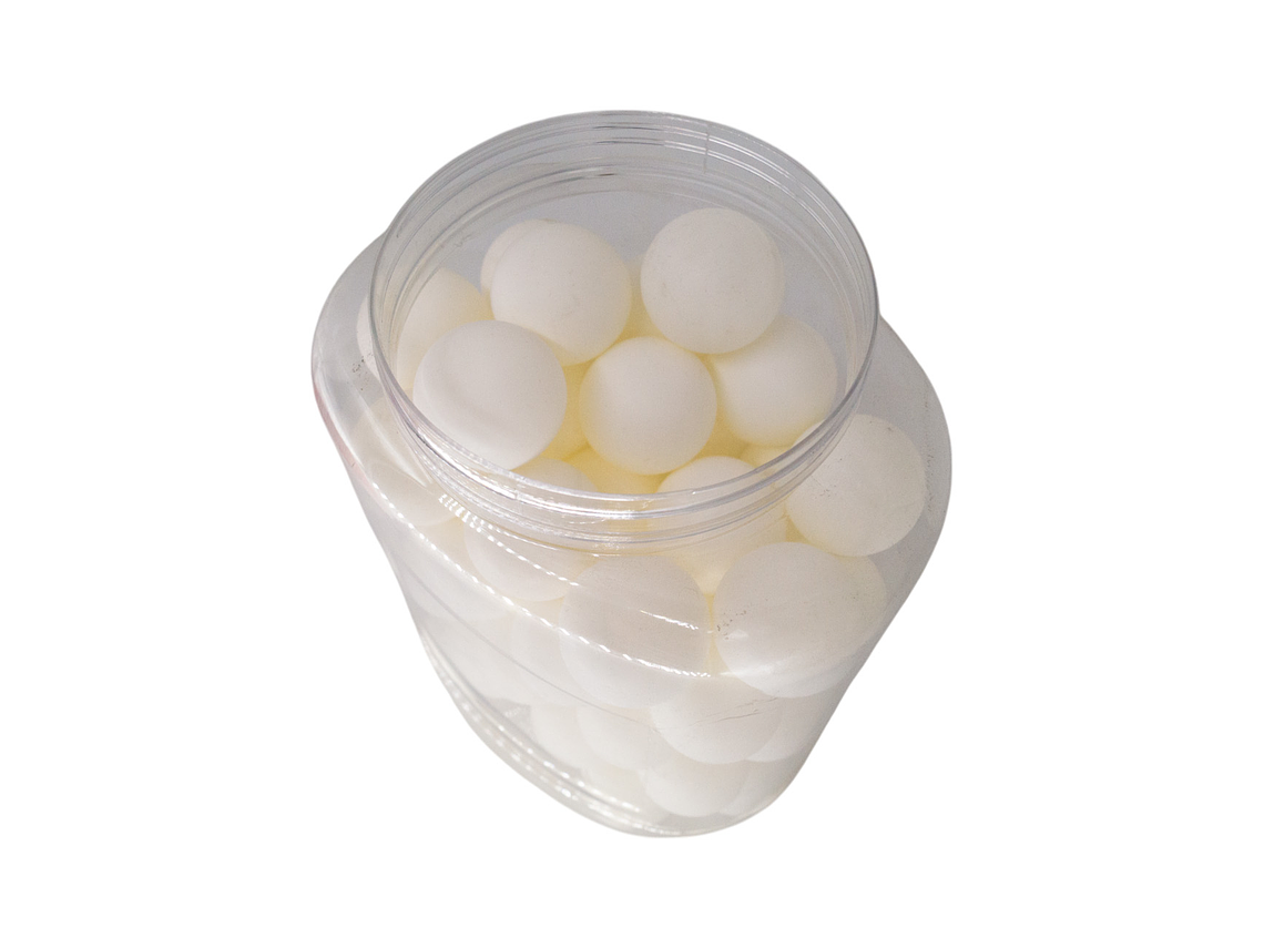 Gruesa de Ping Pong Welstar 60 Unidades Blanco 3