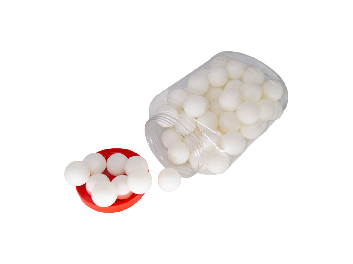 Gruesa de Ping Pong Welstar 60 Unidades Blanco 6