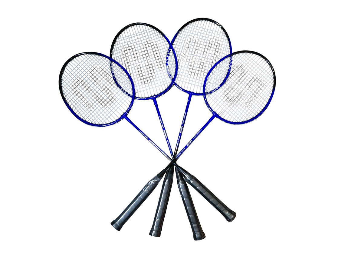 Set de Badminton Muuk 4 Raquetas + 2 Plumillas + Red 3