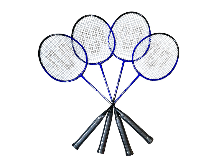 Set de Badminton Muuk 4 Raquetas + 2 Plumillas + Red 3
