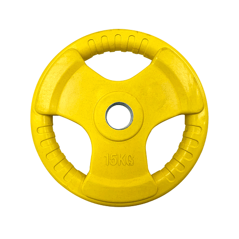 Disco Olimpico Con Aza Muuk 15 Kg