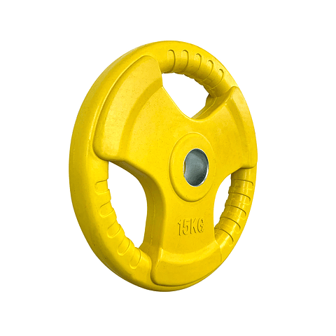 Disco Olimpico Con Aza Muuk 15 Kg