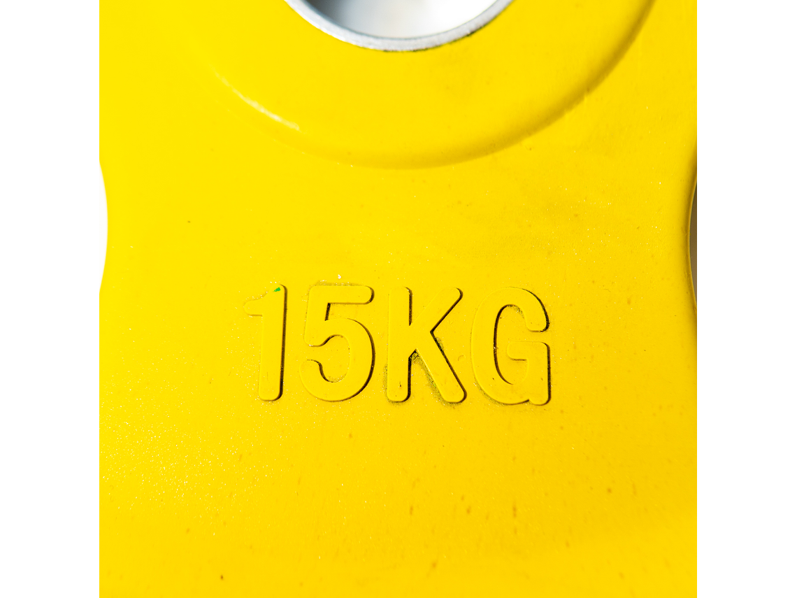 Disco Olimpico Con Aza Muuk 15 Kg 6