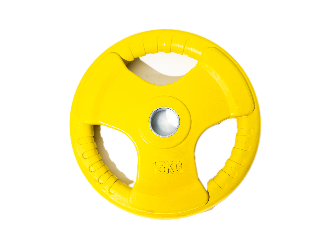 Disco Olimpico Con Aza Muuk 15 Kg 3