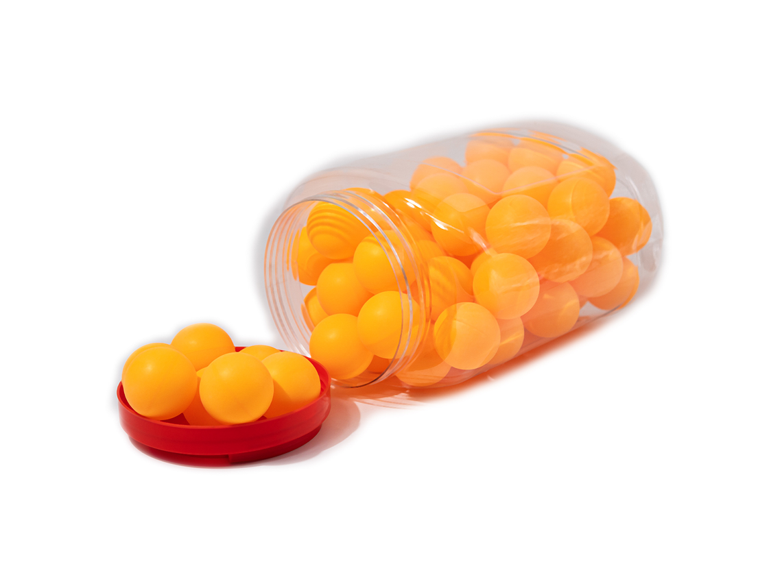 Gruesa de Ping Pong Welstar 60 Unidades Naranjo 4