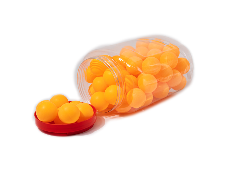 Gruesa de Ping Pong Welstar 60 Unidades Naranjo 4