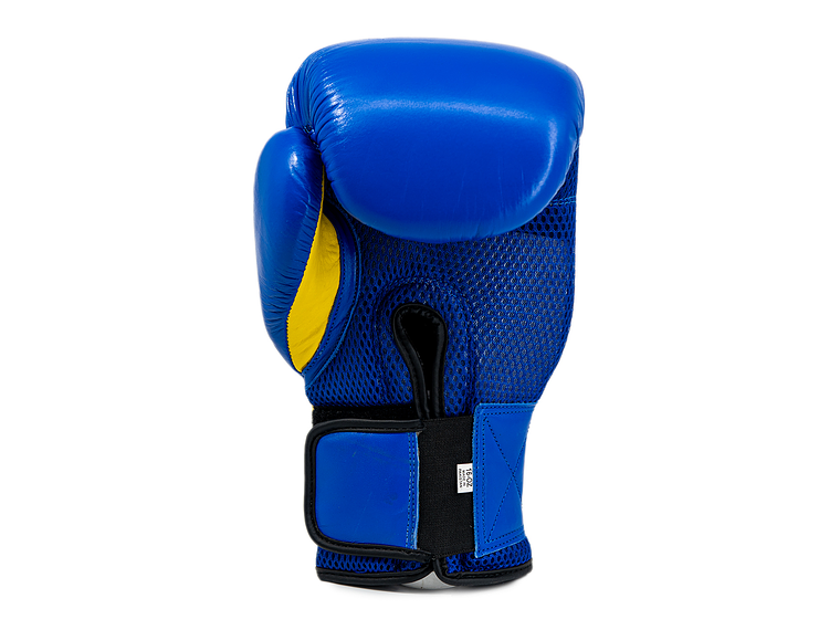 Guante de Box Muuk Cuero Eliminator Azul-Amarillo 5