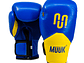 Guante de Box Muuk Cuero Eliminator Azul-Amarillo - Miniatura 1