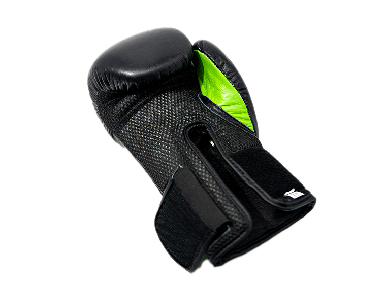 Guante de Box Muuk Cuero Eliminator Negro-Verde 3