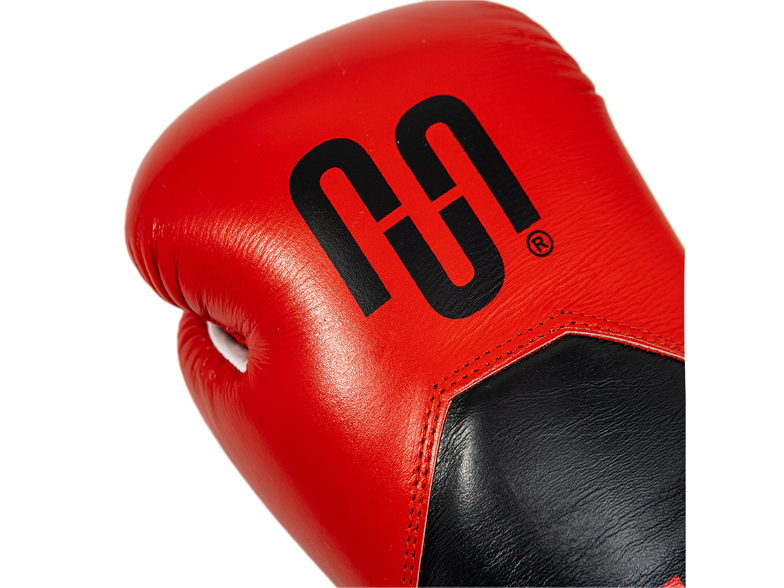 Guante de Box Muuk Cuero Eliminator Rojo-Negro 2