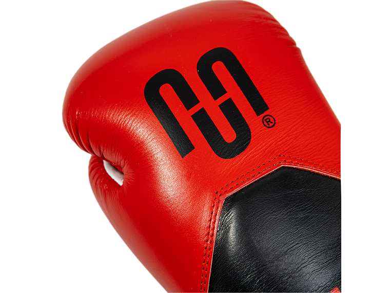 Guante de Box Muuk Cuero Eliminator Rojo-Negro 2