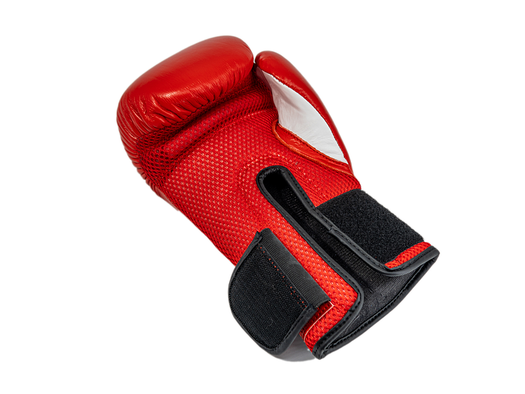 Guante de Box Muuk Cuero Eliminator Rojo-Negro 3